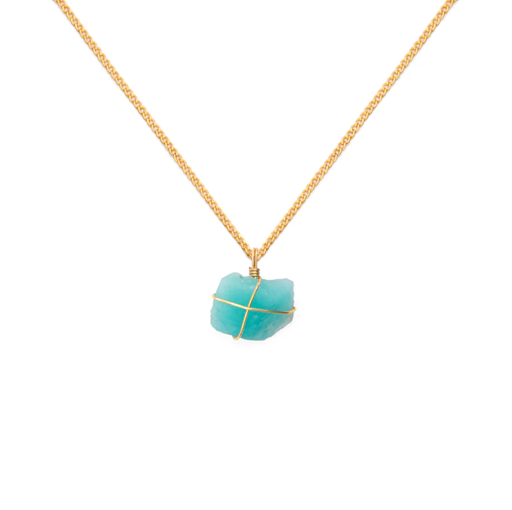 Complementos Collar Cadena de Oro Amazonita Wish